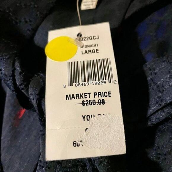 L'Agence Womens Navy Blue Tie Neck Lace V Neck Sleeveless Sheer Blouse L - Picture 5 of 8